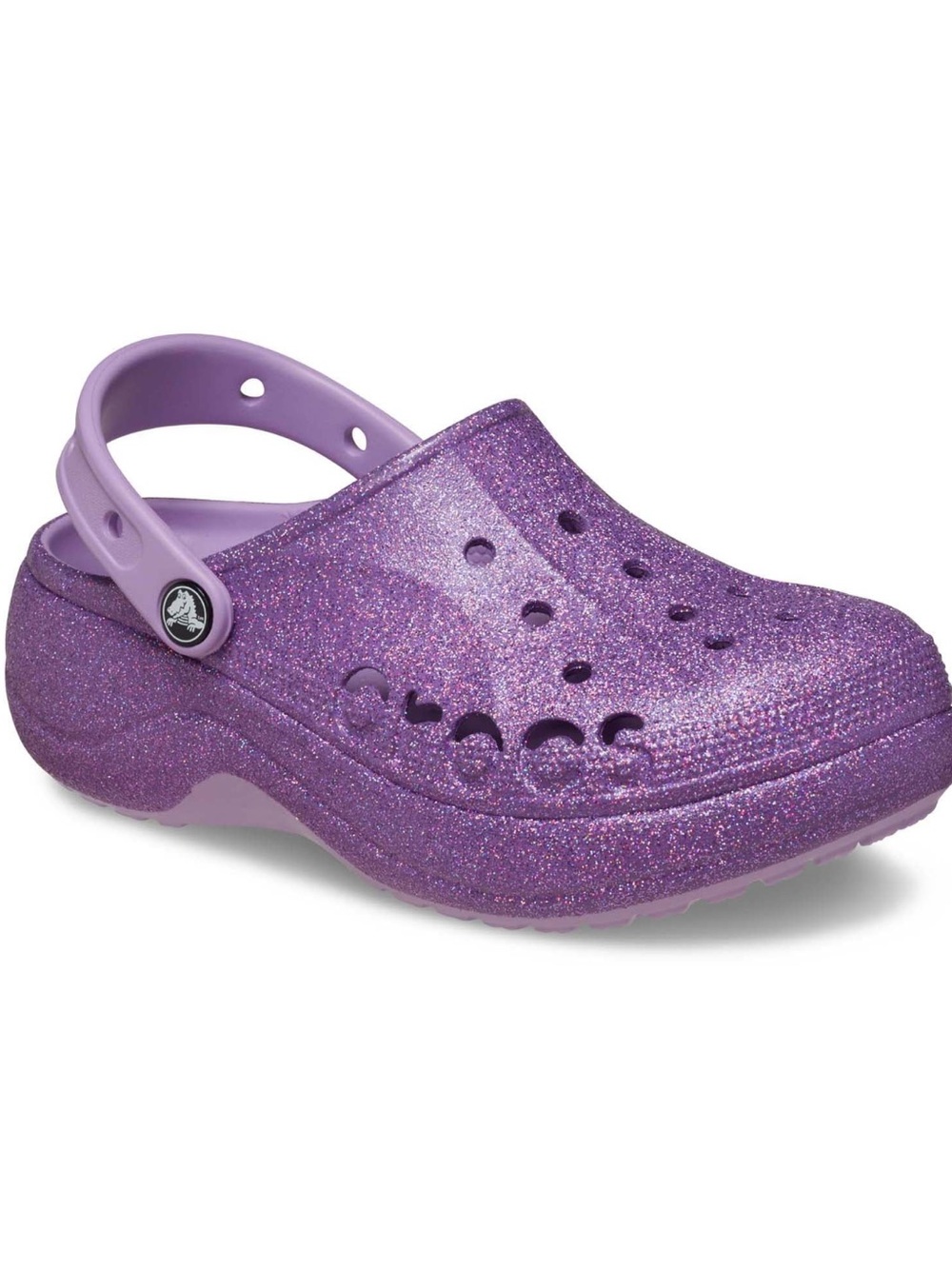 CROCS Kids Glitter Clog in Sparkle Purple